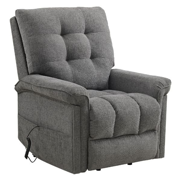 Pecos Power Motion Lift Chair in Ribbit Charcoal Angle.jpg